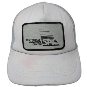 Scottsdale Aviation Center Snapback Trucker Hat White OS Adjustable YoungAn